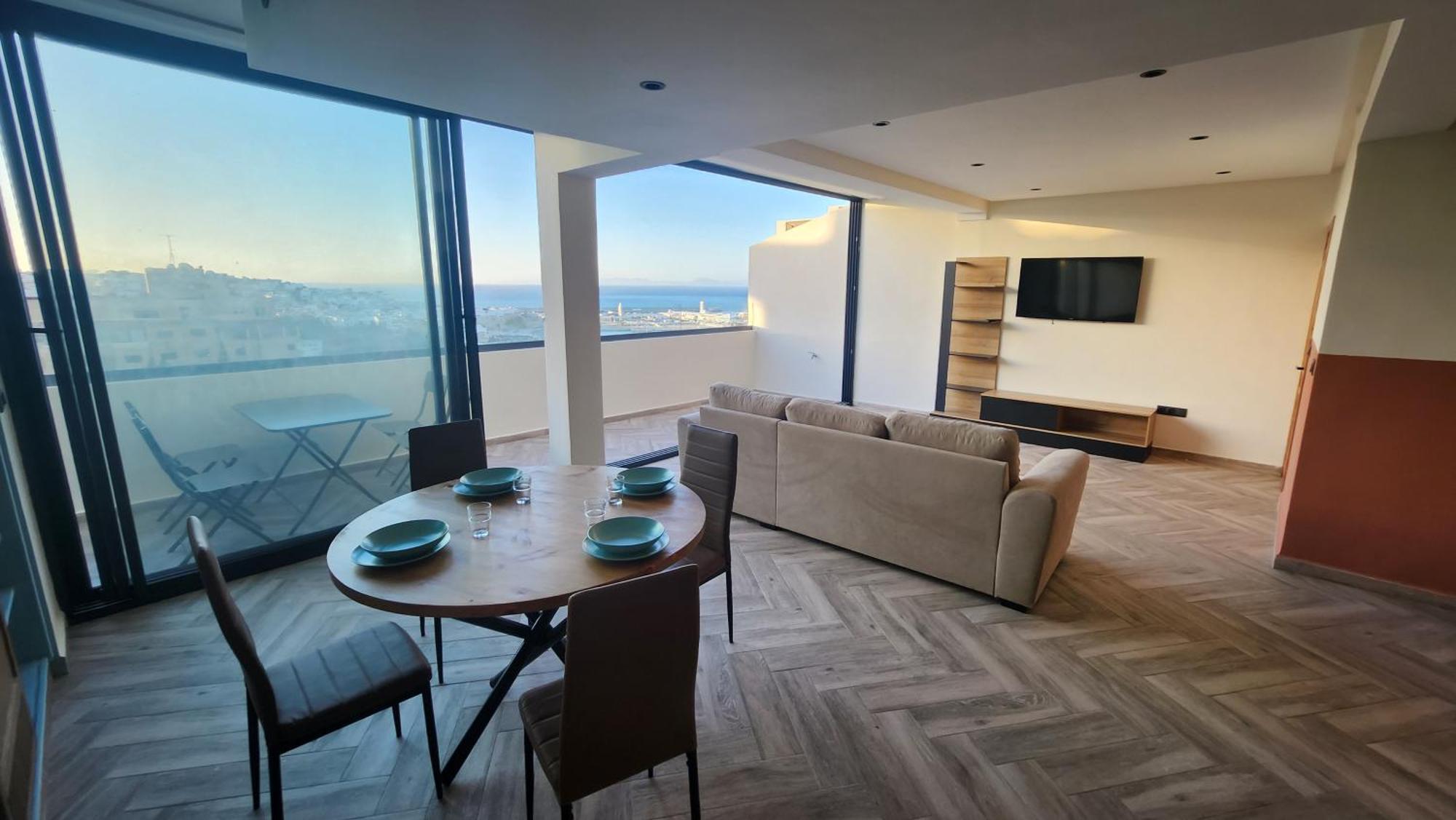 Appartement Vue Sur Mer Tanger Exteriör bild